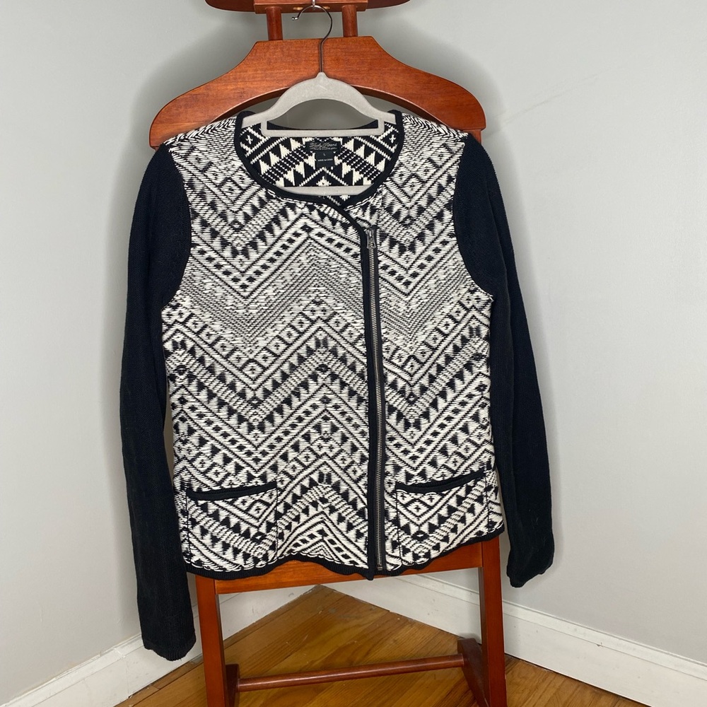Lucky Brand Aztec Sweater Coat